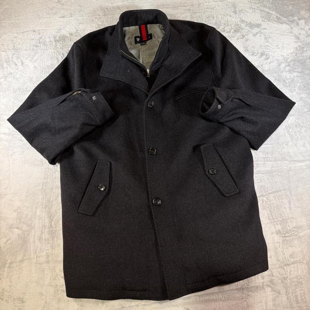 Cremieux 100% Wool Coat |‎ Charcoal | XL